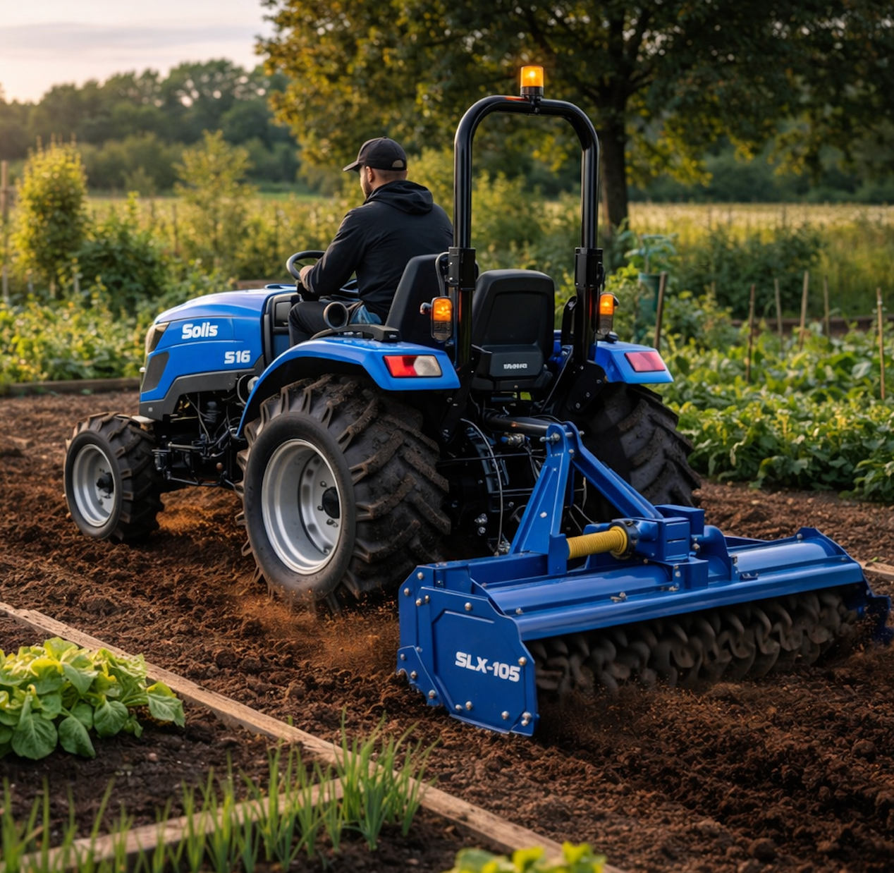 Lavorare l’orto con il Solis S16 e la fresetta: precisione, efficienza e terreno perfetto